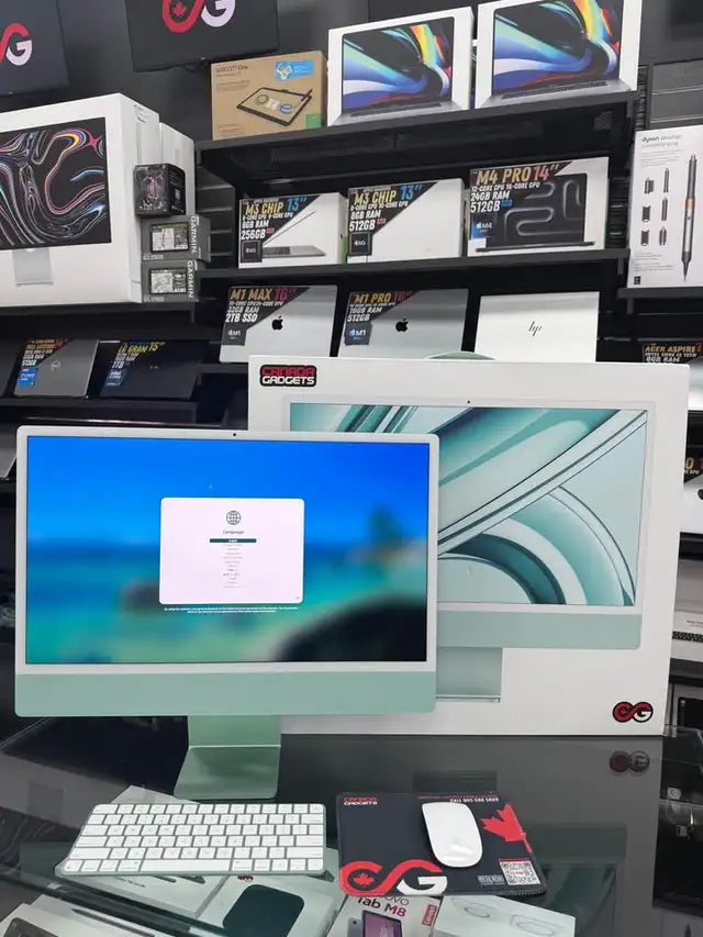 Apple iMac 24' M3 4.5K Retina Green with Magic Keyboard Mouse - Photo 6