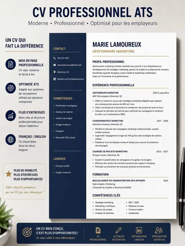 Aide CV et Recherche d’Emploi Québec - Photo 2