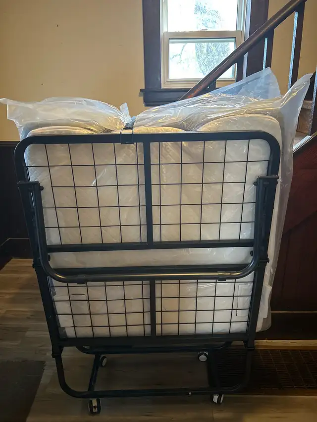 foldable / portable bed frame and mattress