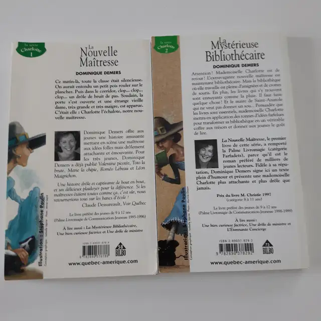SÉRIE2 ROMANS NEUFS ADO 9à12 ANS DE DOMINIQUE DEMERS $10.00 LES2 - Photo 2