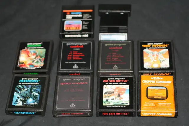 ATARI 2600 CONSOLE 4 SWITCH WOODY WITH 10 GAMES - Photo 2