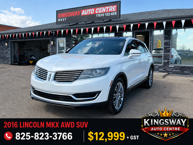 2016 LINCOLN MKX RESERVE – 3.7L V6 – AWD - NO ACCIDENTS