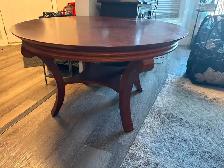 Mahogany coffee table, solid wood