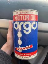 SCARCE 1960's VINTAGE ARGA MOTOR OIL IMPERIAL QUART CAN