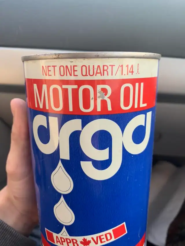 SCARCE 1960's VINTAGE ARGA MOTOR OIL IMPERIAL QUART CAN - Photo 2
