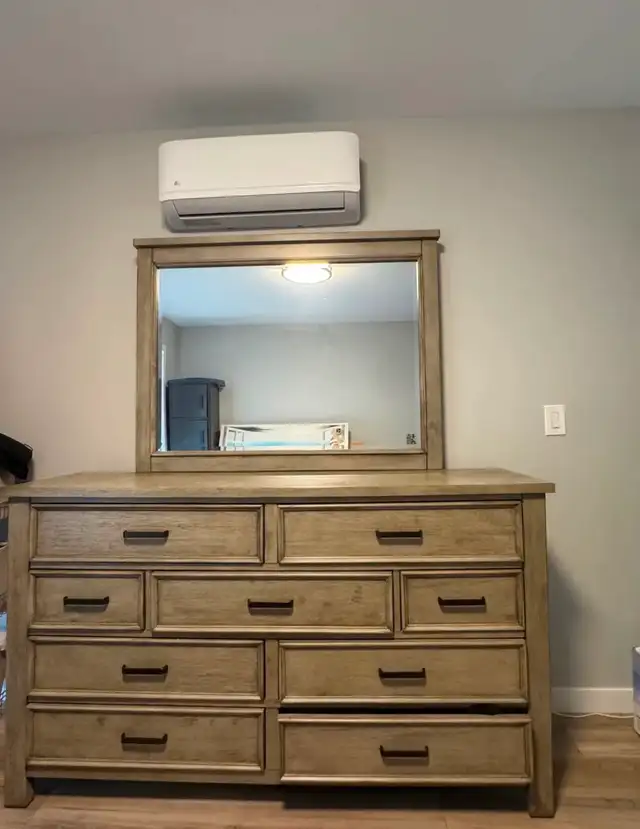 Dresser with Mirror Solid Wood