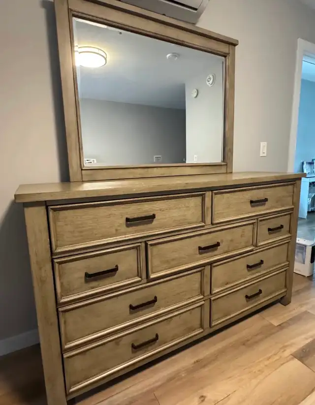 Dresser with Mirror Solid Wood - Photo 2