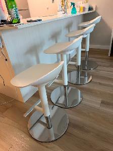 Four Adjustible Bar Stools
