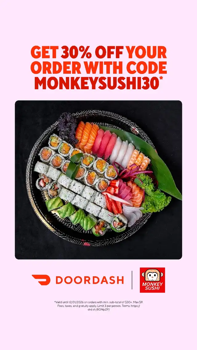 Monkey Sushi Waiter or Waitress