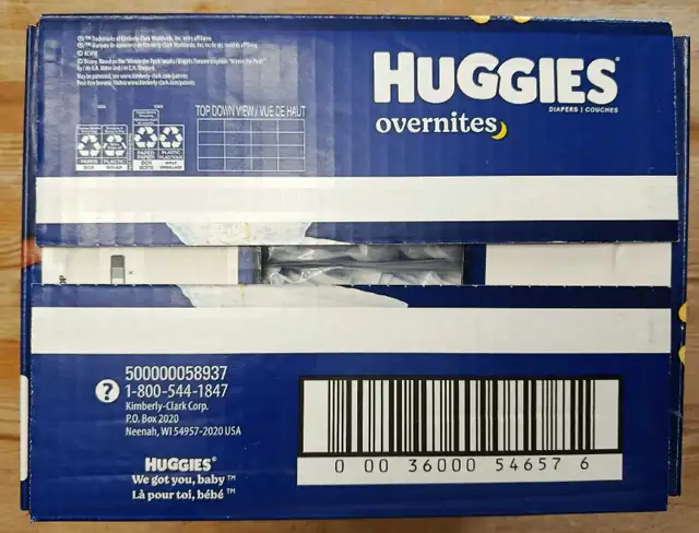 Huggies Overnites Size 4 Unopened Box (52 Count) - Photo 4