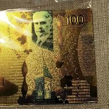 Lot 8pcs € Euros et Canada 100$ Dorés. Golden set - Photo 6