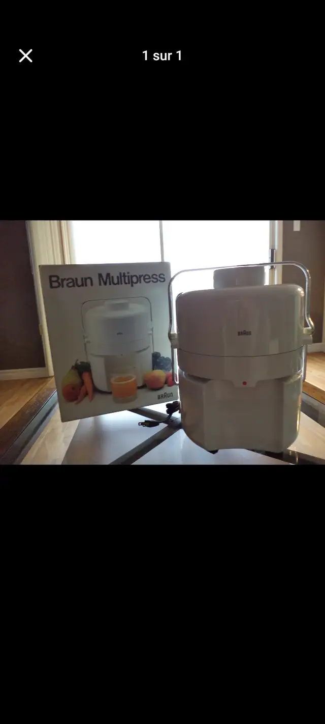Cuisine -  appareils à jus, marque BRAUN