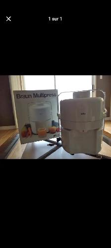 Cuisine -  appareils à jus, marque BRAUN