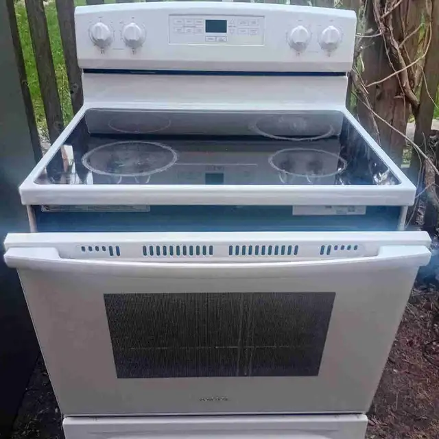 Cuisinière Blanc sur Plaque (1 ans usure)