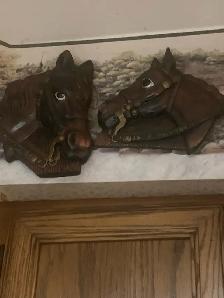 Vintage horse heads