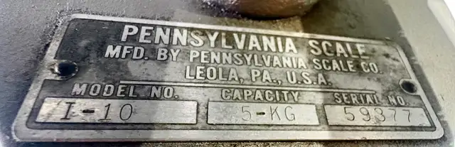 Industrial Scale Manufactured By Pennsylvania Scale (Model I-10) - Photo 7