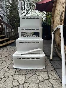 Piscine accessoires- pompe filtre marches thermopompe blaster