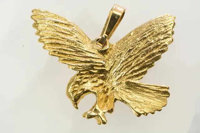 10K EAGLE PENDANT - Photo 2