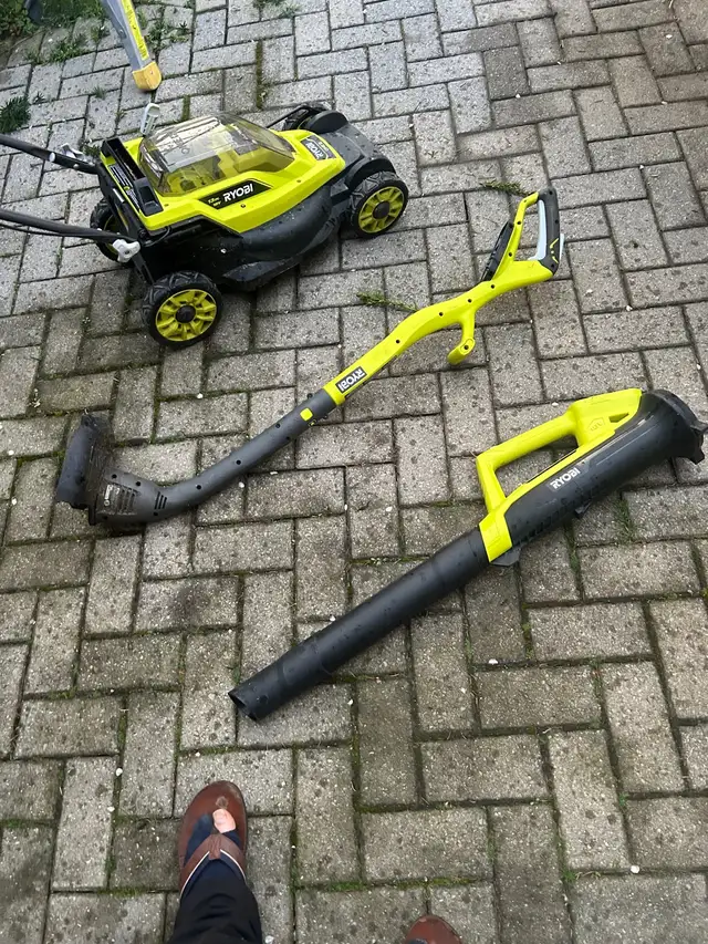 Lawnmower, trimmer, leaf blower