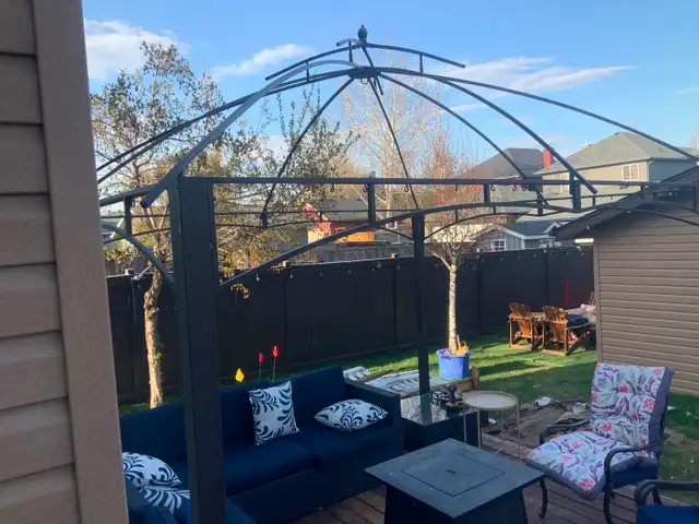 Allen Roth 12’x10’ gazebo frame for sale - Photo 2