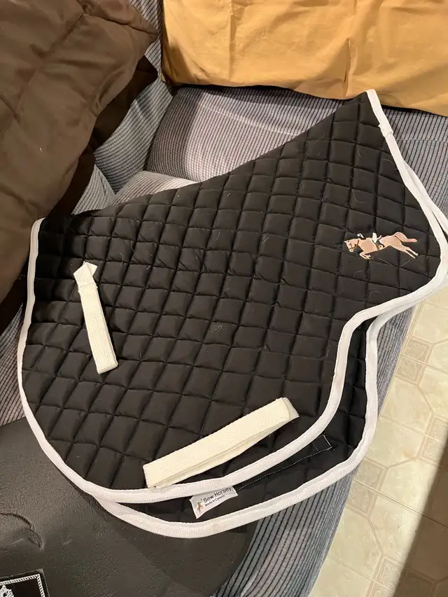 Saddle pads, cooler.  etc.