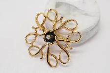 10K VINTAGE DIAMOND BROOCH - Photo 3