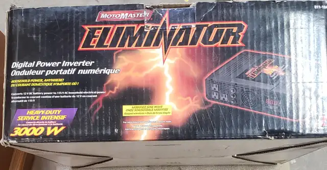 ELIMINATOR,, 3000 watt digital invertor.