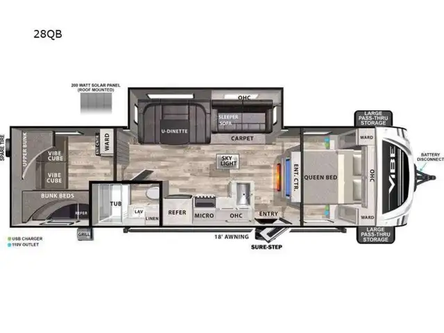 2024 Forest River Vibe 28QBOR LOADED BUNKHOUSE...MODERN, LIKE NE - Photo 3