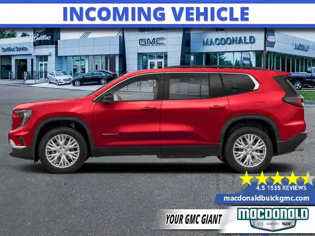 2026 GMC Acadia Elevation - $451 B/W