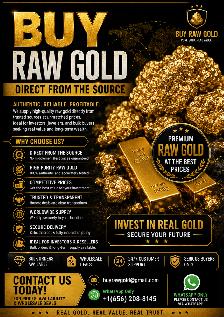 Pure gold and nuggets available
