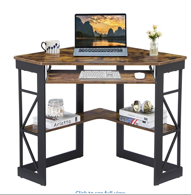 Computer Desk & Chair - Corner