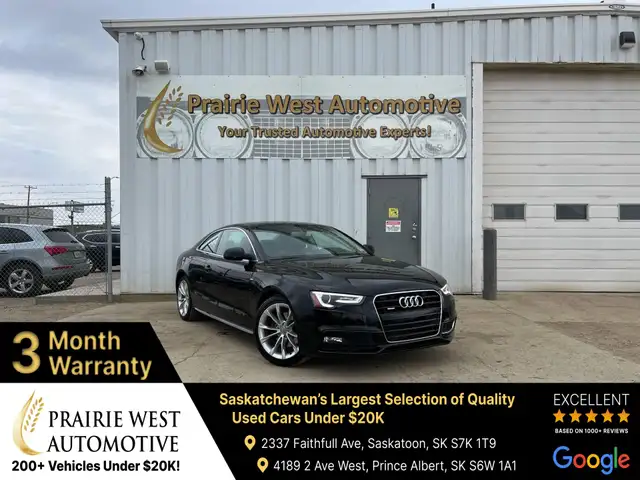 2016 Audi A5 Premium Quattro | Power Tailgate | Power Seat