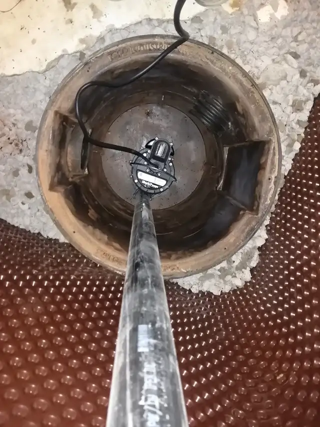 DRAIN SNAKE ROUGH IN WASHROOM SUMP PUMP ISSUE WATERPROOFING WET - Photo 3