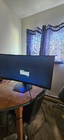 100$ Ecran Dell 2k Ultra Wild 34Po 3440-1440p 144Hz comme neuf