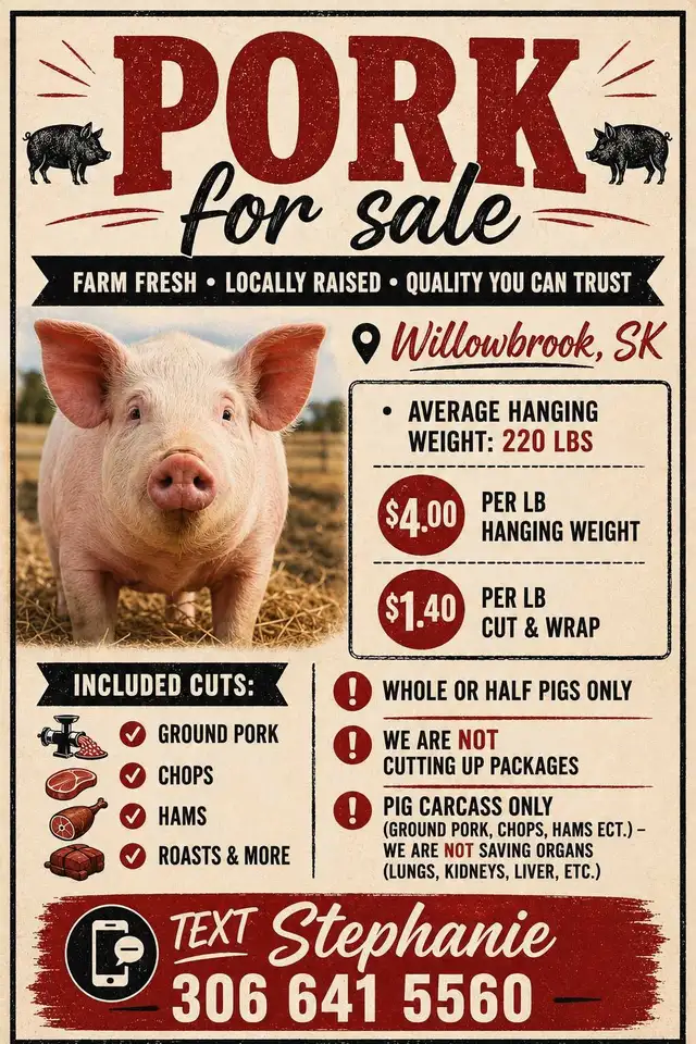Pork Whole or Half