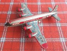 Vintage toy metal airplane ..... a beauty