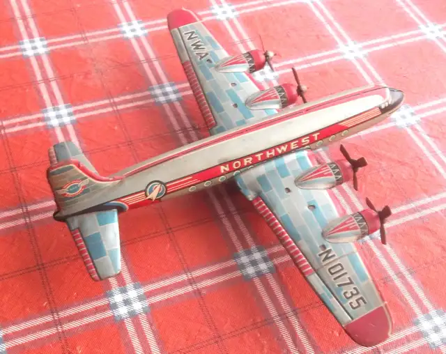Vintage toy metal airplane ..... a beauty - Photo 2