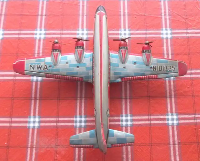 Vintage toy metal airplane ..... a beauty - Photo 3