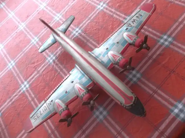Vintage toy metal airplane ..... a beauty - Photo 4