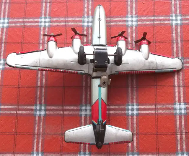 Vintage toy metal airplane ..... a beauty - Photo 5