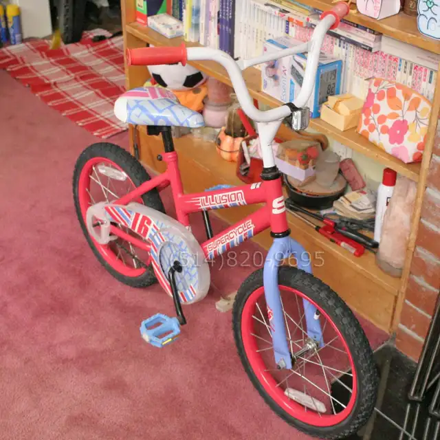 Vélo enfant fille 16' bmx Supercycle Illusion NEUVE - Photo 4