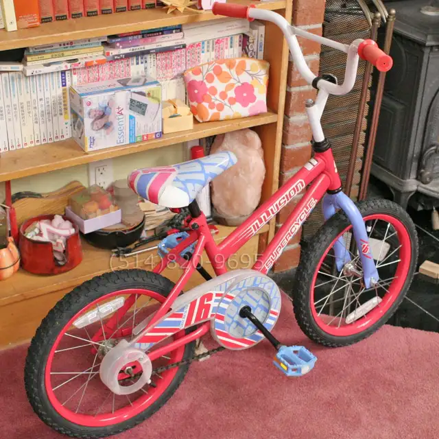 Vélo enfant fille 16' bmx Supercycle Illusion NEUVE - Photo 5