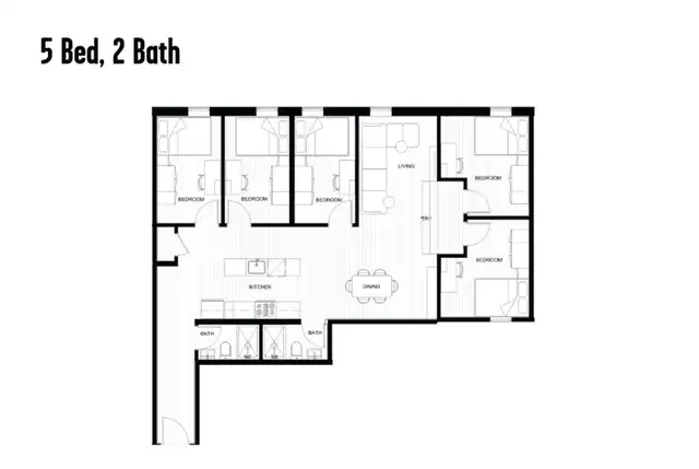Bedroom for Lease in 5 Bedroom Apartment Near Dalhousie - Photo 5