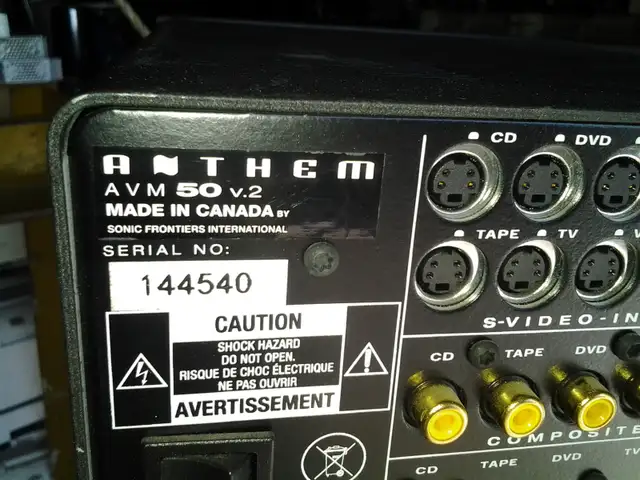 Anthem AVM 30 Stereo Preamplifier/Processor HUGE PRO AUDIO SALE - Photo 5