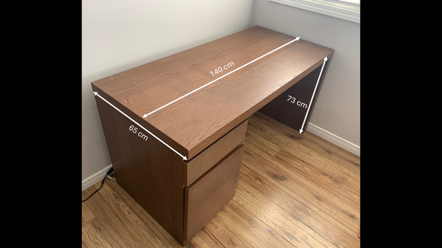 IKEA MALM Wooden Desk – $75 - Photo 3