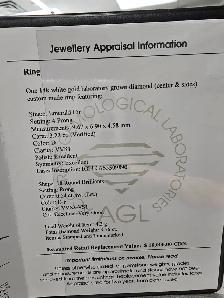 3.76ctw Emerald Lab Diamond Ring – D/VVS1, IGI | 14k White Gold - Photo 6