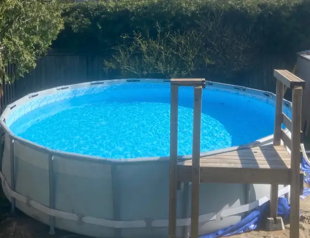 2 guys needed to level ground for my pool 18 ft round 20 hourly