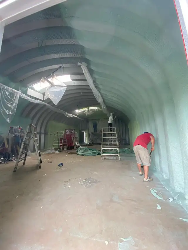 Garage spray foam