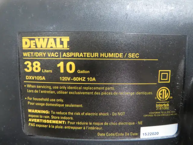 DE WALT WET/DRY VACUUM - Photo 5