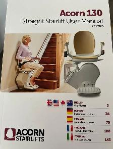 Acorn 130 Straight Stairlift, one month old and newly installed - Photo 3